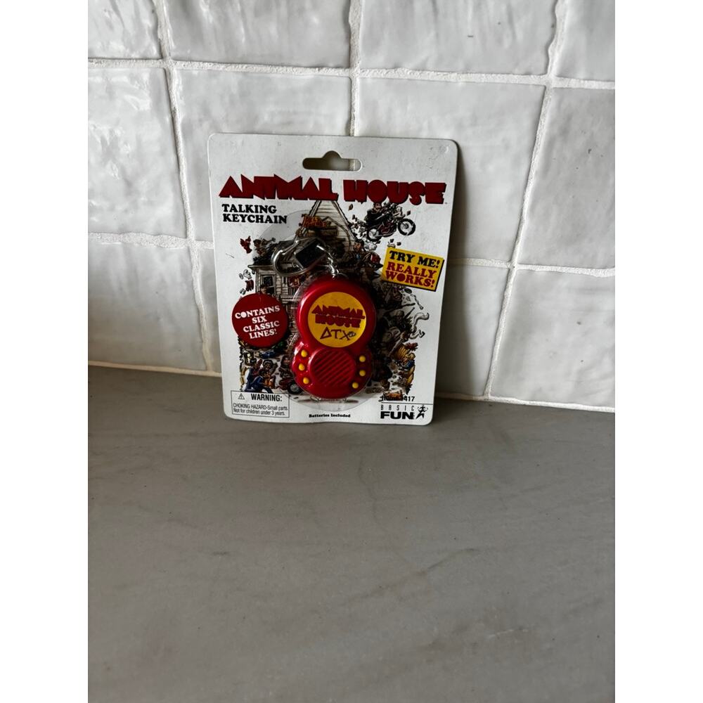 Animal House Talking Keychain Sealed Basic Fun Universal Movie Memorabilia Toga - Picture 3 of 3